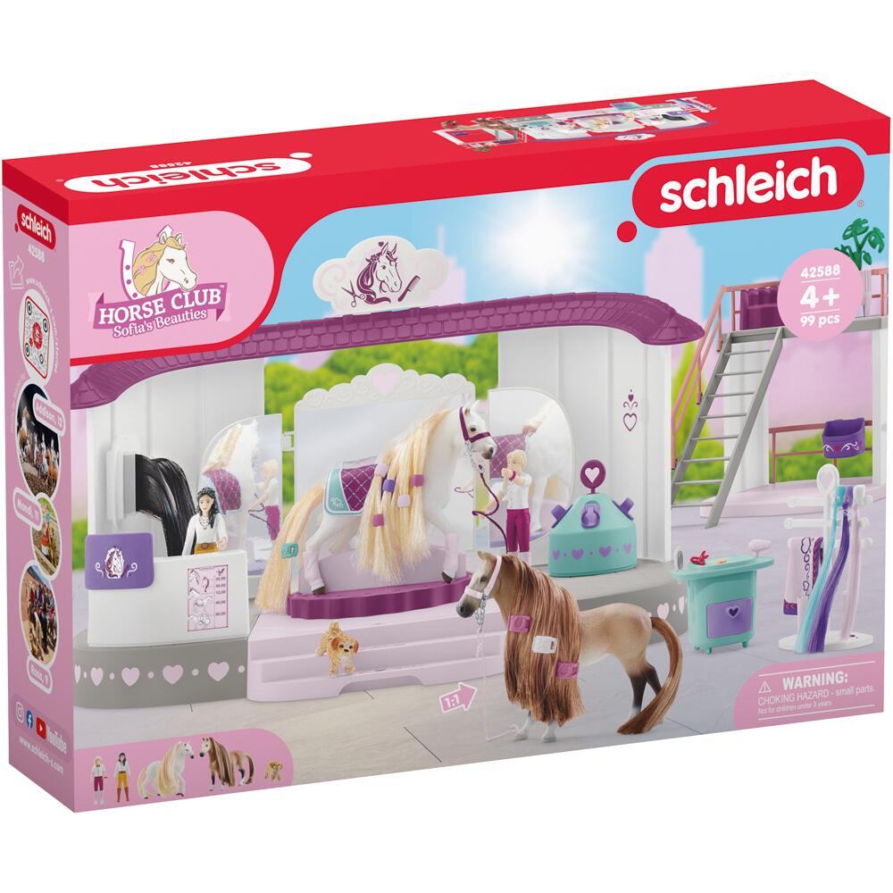 Schleich Horse Club Sofia's Beauties Horse Beauty Salon Playset with Figures 42588