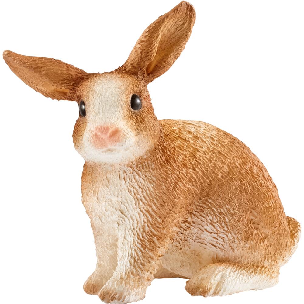 Schleich Farm World Rabbit Animal Figure Toy for Ages 3+ SC13827