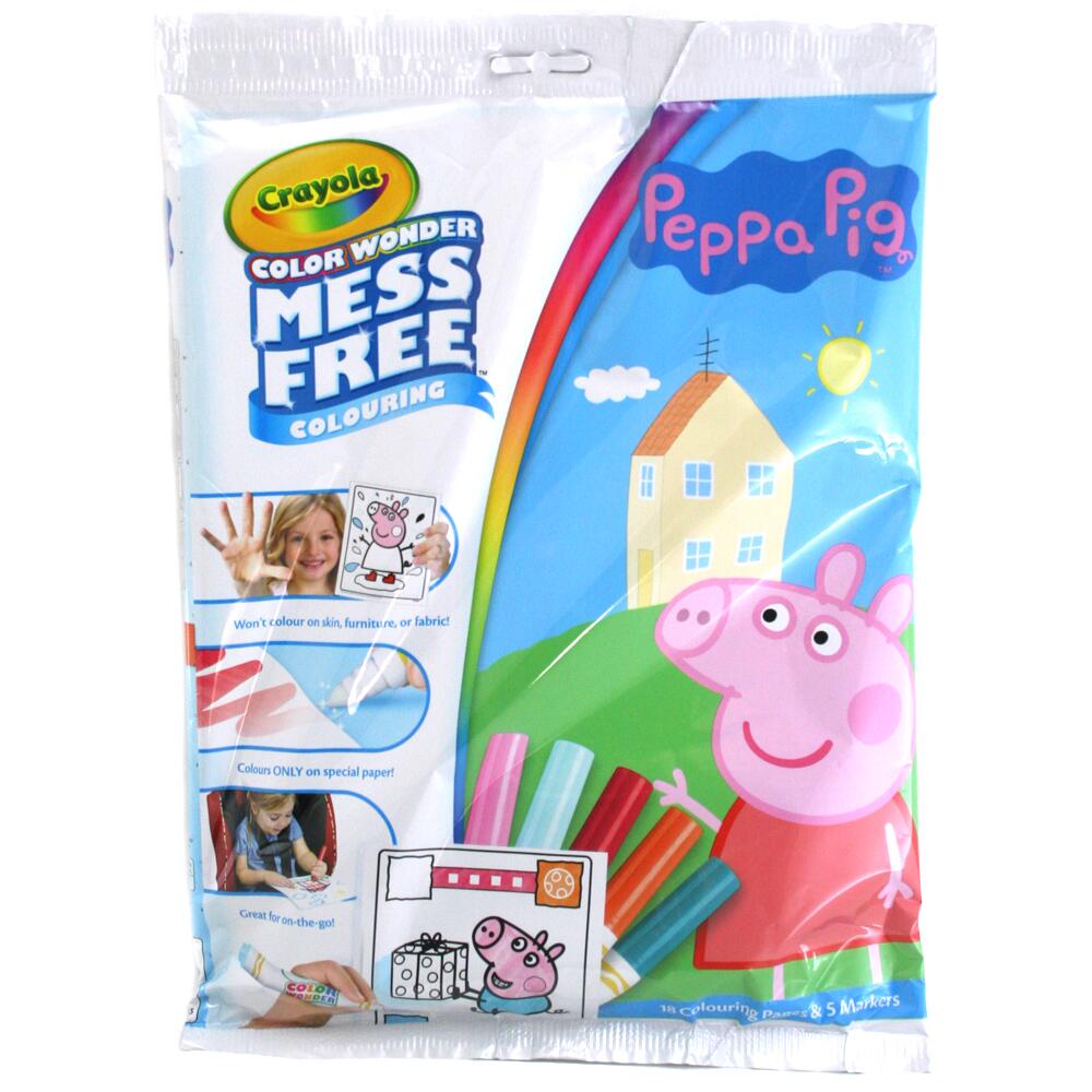 Pages　Colouring　PIG　18　PEPPA　Wonder　Colour　Crayola　Markers