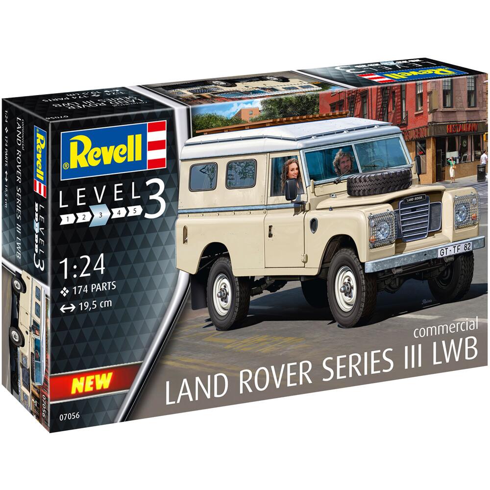 Revell Land Rover Series III LWB Model Kit Scale 1:24 07056