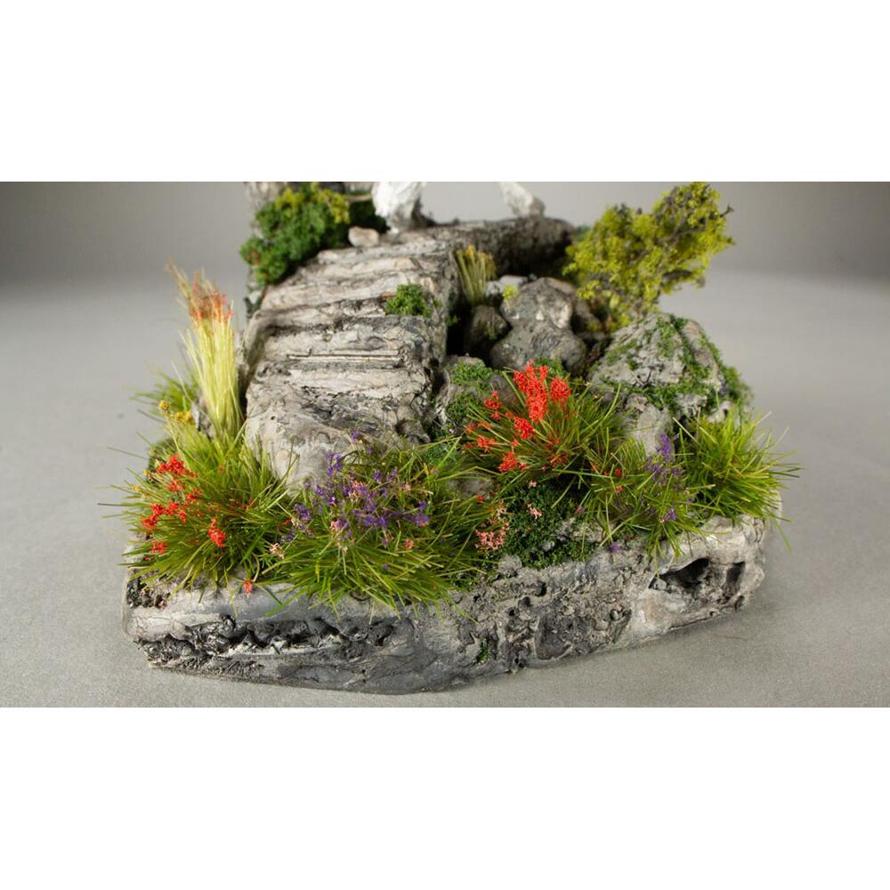 All Game Terrain Peel N Plant Tufts Wargaming Scenery Red Flowers 21 Piece