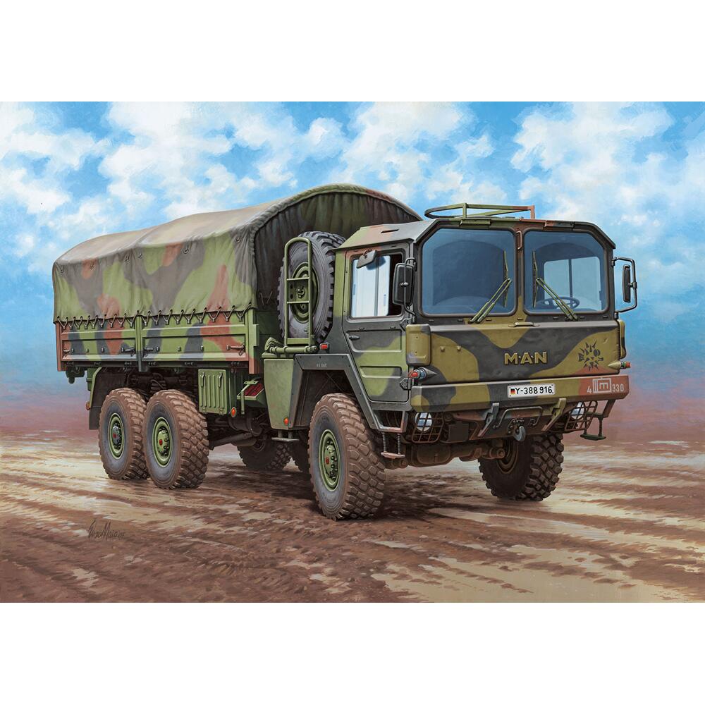 View 5 Revell Man 7t. Milgil 6x6 Military Supply Truck Model Kit Scale 1/35 03291