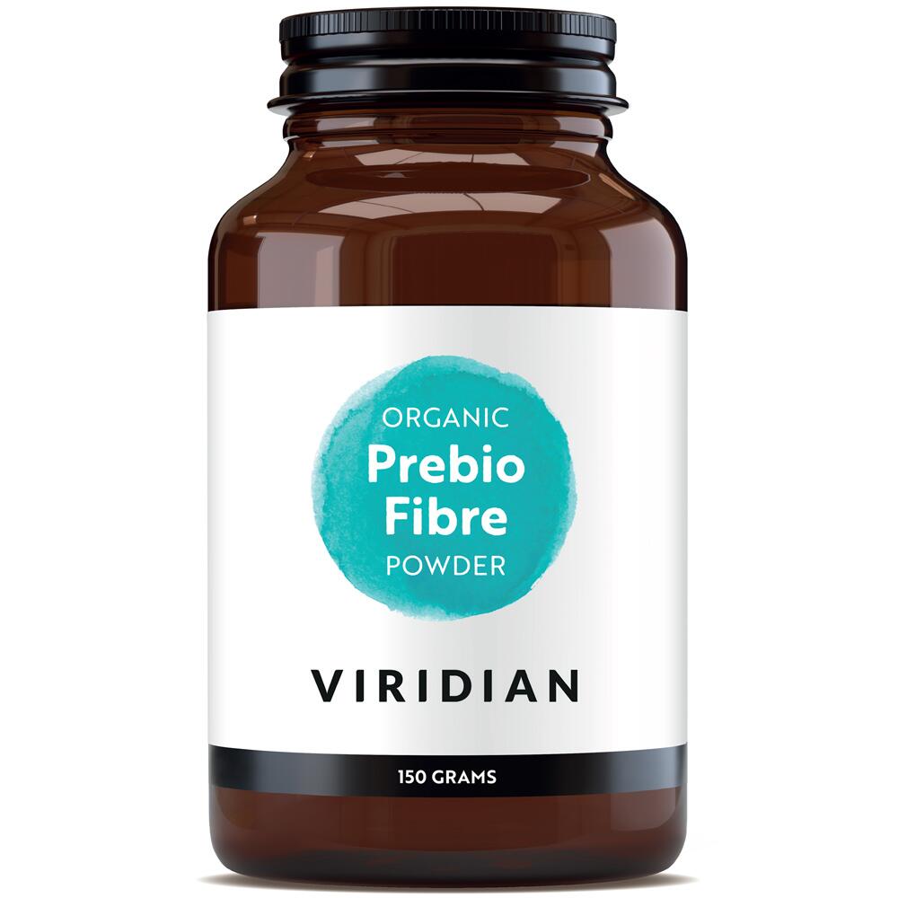 Viridian Organic Prebio Fibre Powder 150g Vegan No GMO 0481
