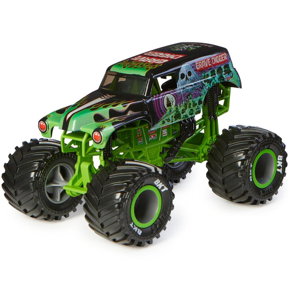 Monster Jam 1:64 Grave Digger Monster Truck, See-Thru Crew Series