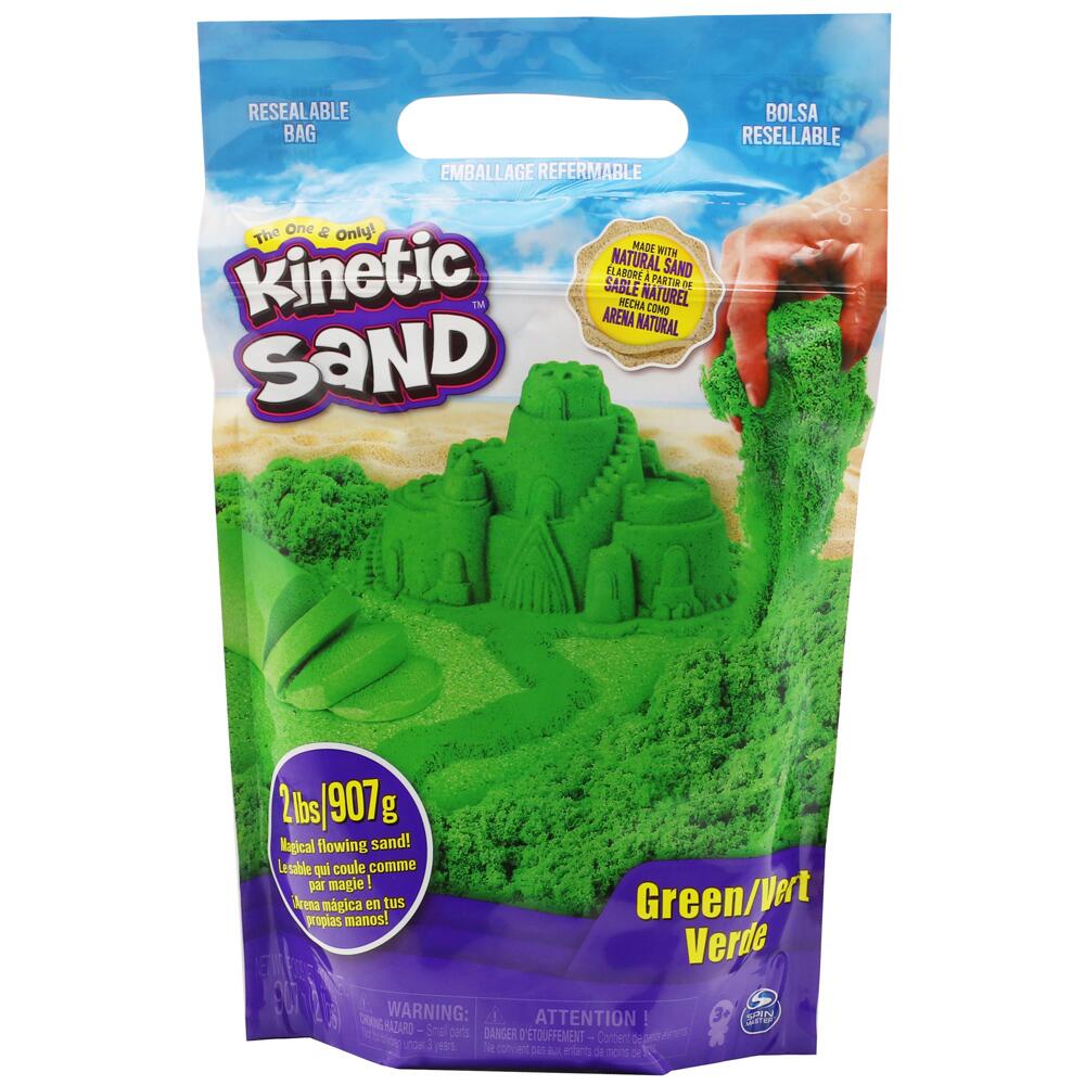 Kinetic Sand 2lbs 907g Resealable Bag GREEN 20107735