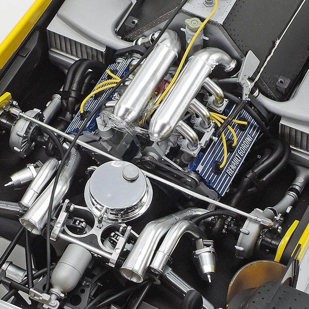 View 4 Tamiya Renault RE 20 Turbo Car Model Kit 12033 Scale 1:12 12033