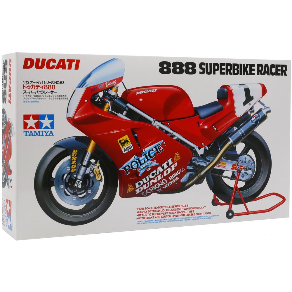 Tamiya Ducati 888 Superbike Racer Model Set Scale 1:12 14063
