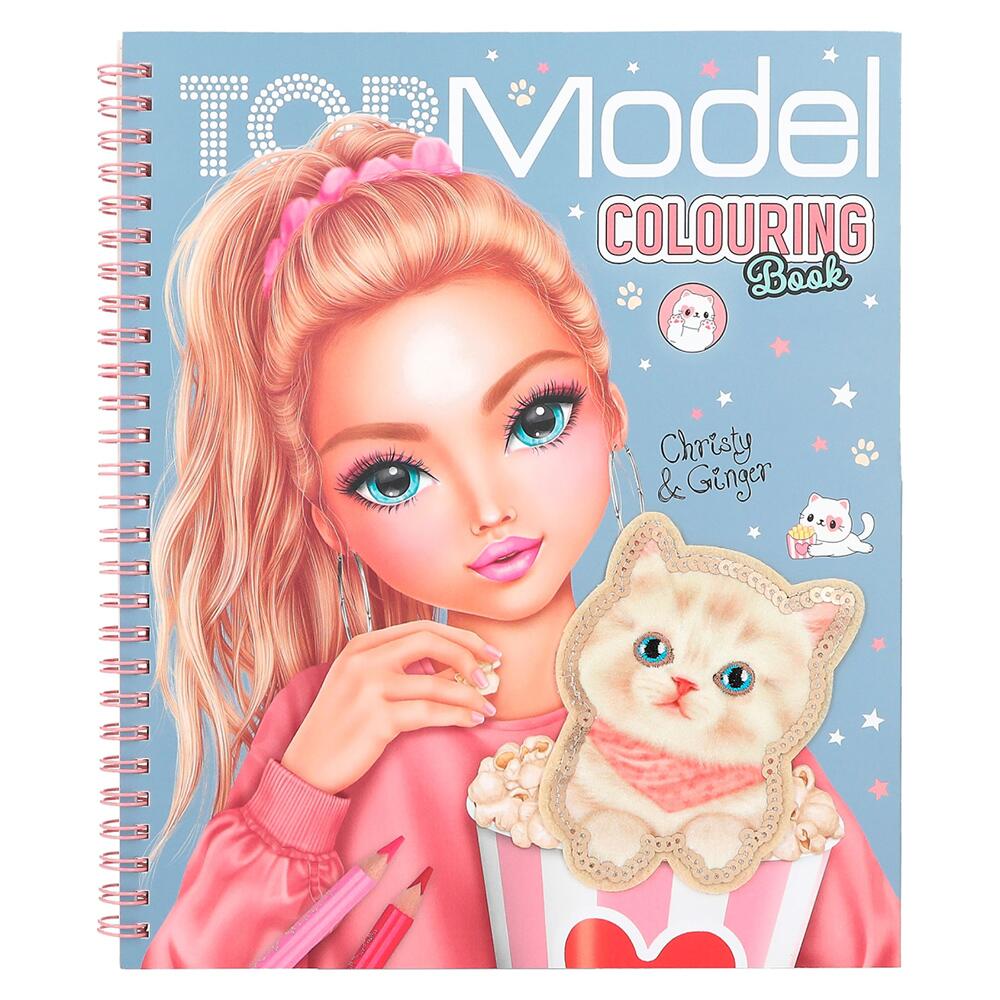 Depesche TOPModel Cutie Star Colouring Book with Christy & Ginger the Cat 12434_A