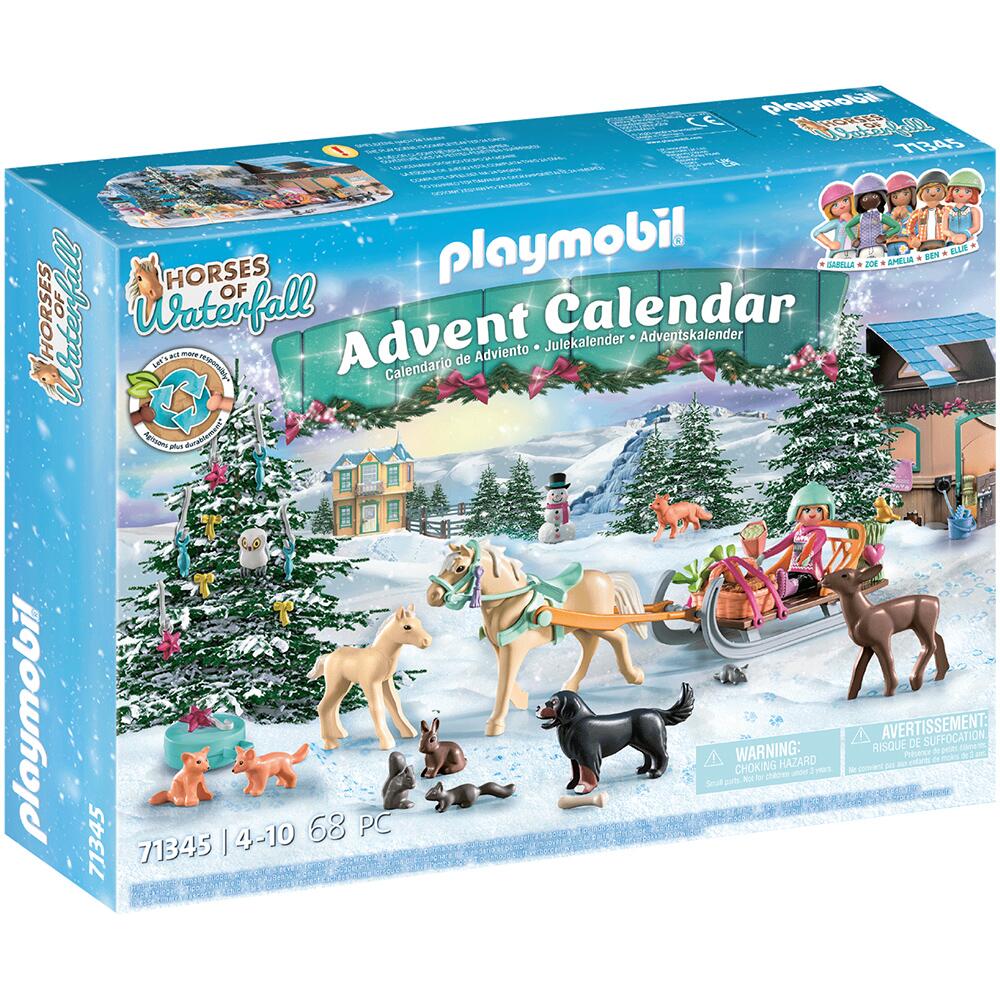 Playmobil Horses of Waterfall Advent Calendar Christmas Sleigh Ride 71345