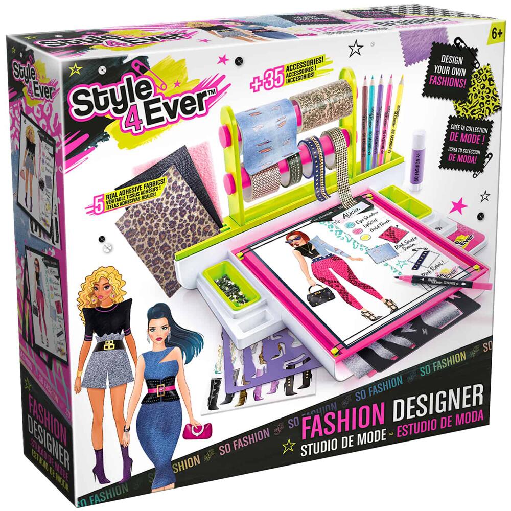 Style 4 Ever Fashion Designer Studio Creative Playset for Ages 6+ OFG232