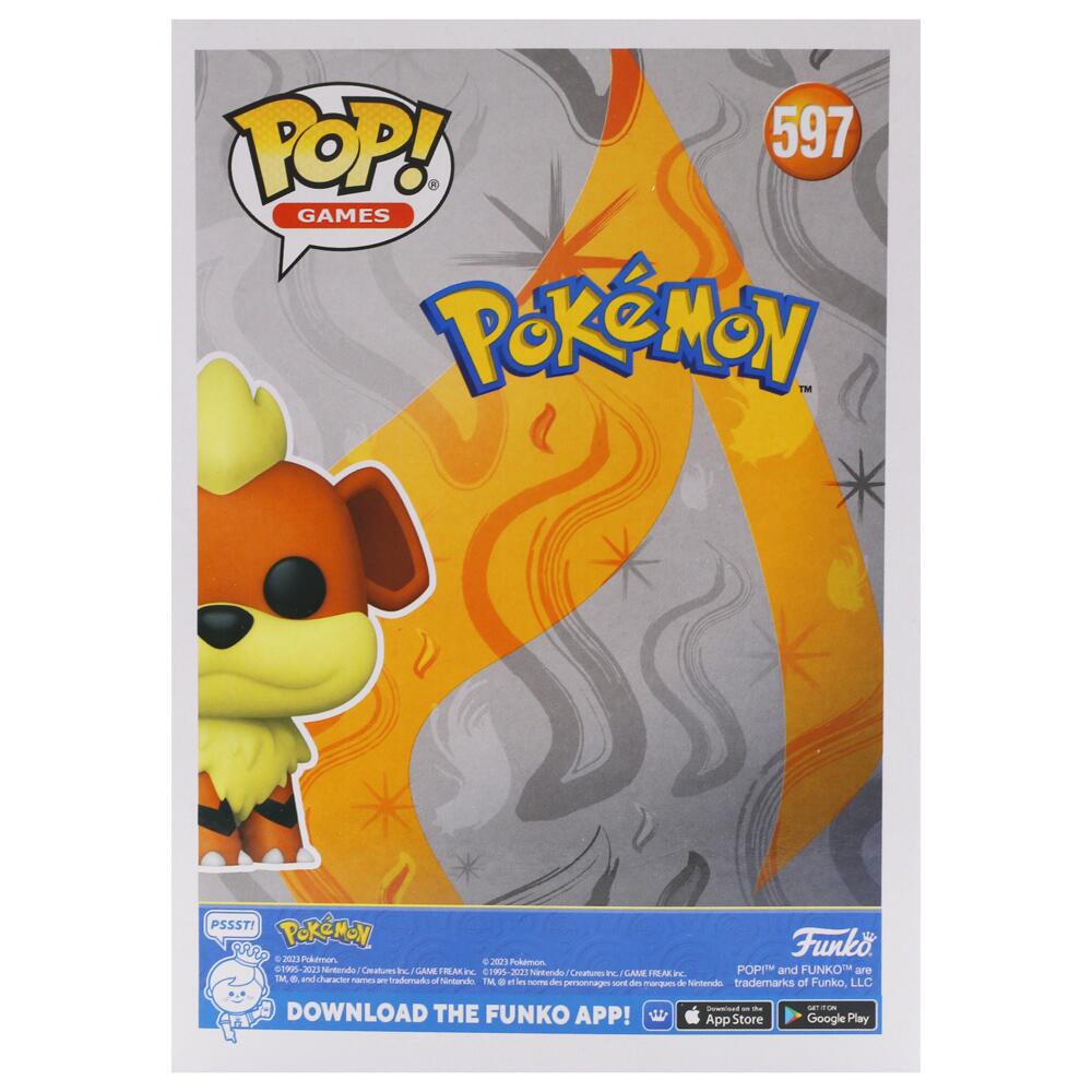 View 5 Funko POP! Games Pokémon GROWLITHE Vinyl Figure 597 74229