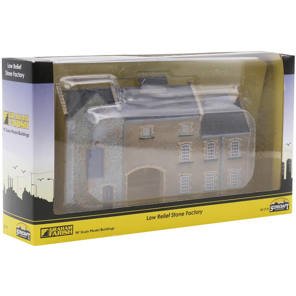 Scenecraft Graham Farish Low Relief Stone Factory N Gauge Model Railway