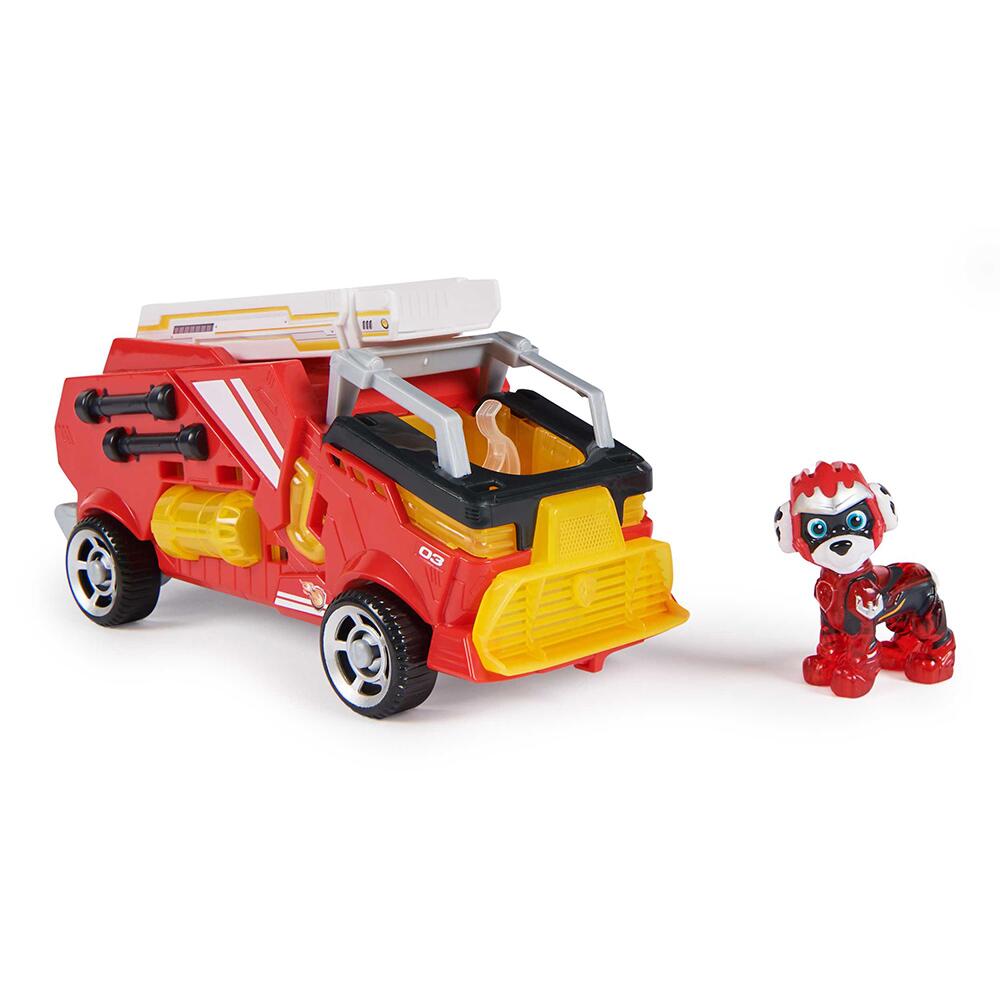 PAW Patrol The Mighty Movie FIRE ENGINE with MARSHALL Figure