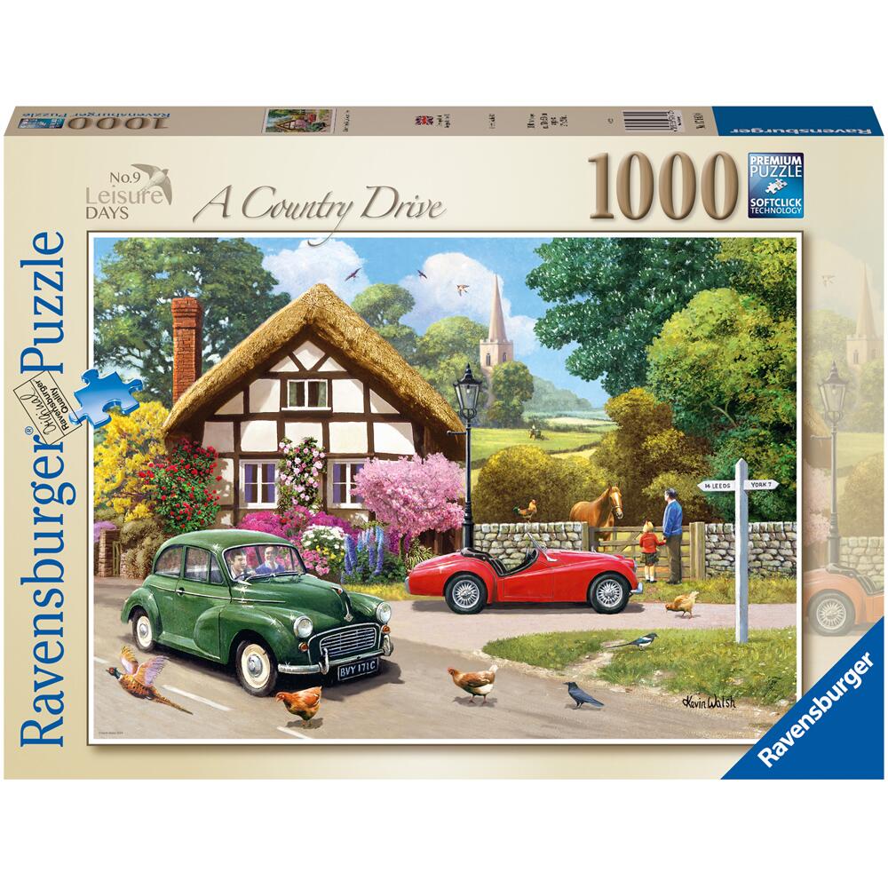 Ravensburger Leisure Days No 9 A Country Drive 1000 Piece Jigsaw Puzzle 17641