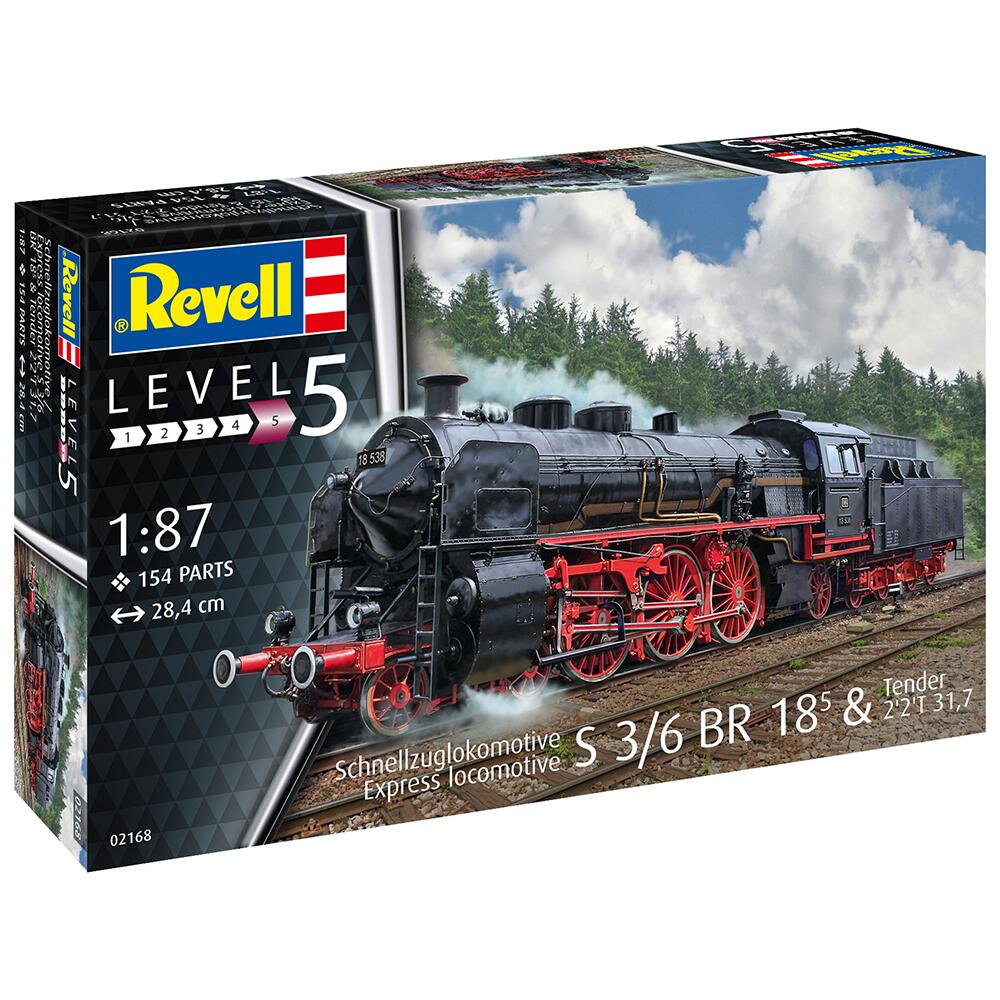 Revell Locomotive Schnellzuglokomotive S3/6 BR18 Model Kit Scale 1:87 02168