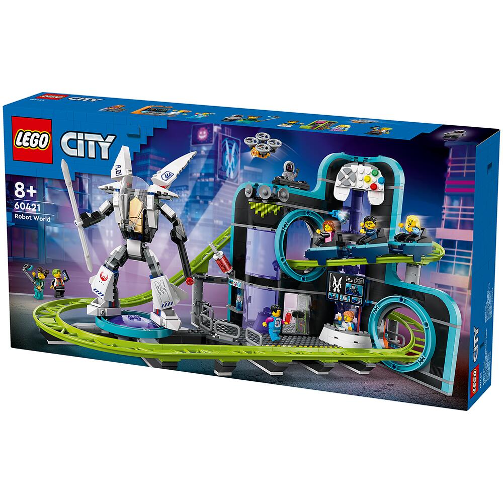 LEGO City Robot World Roller Coaster Park Building Set