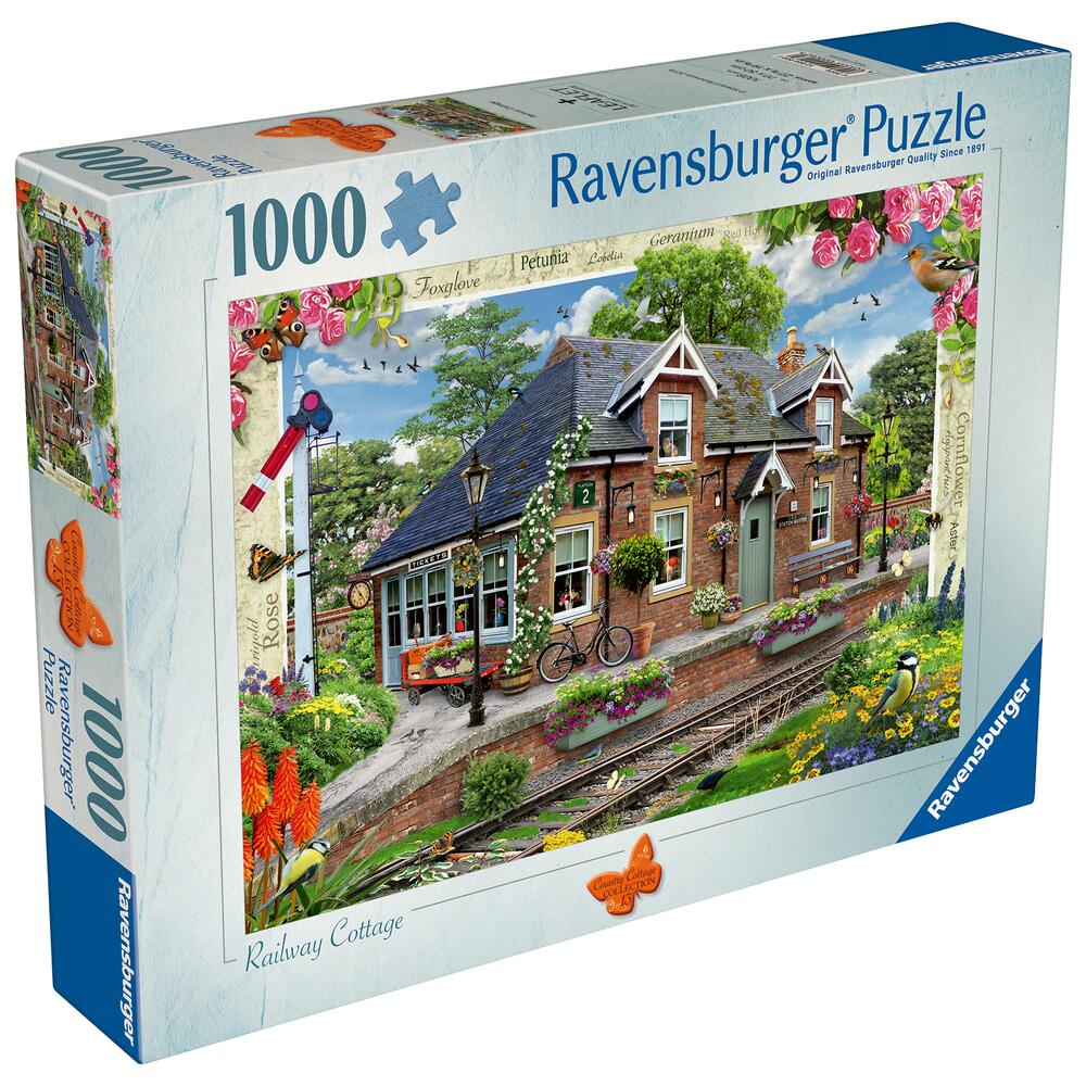 Ravensburger Country Cottage Collection No.13 - Railway Cottage 1000 Piece Jigsaw Puzzle 12000008