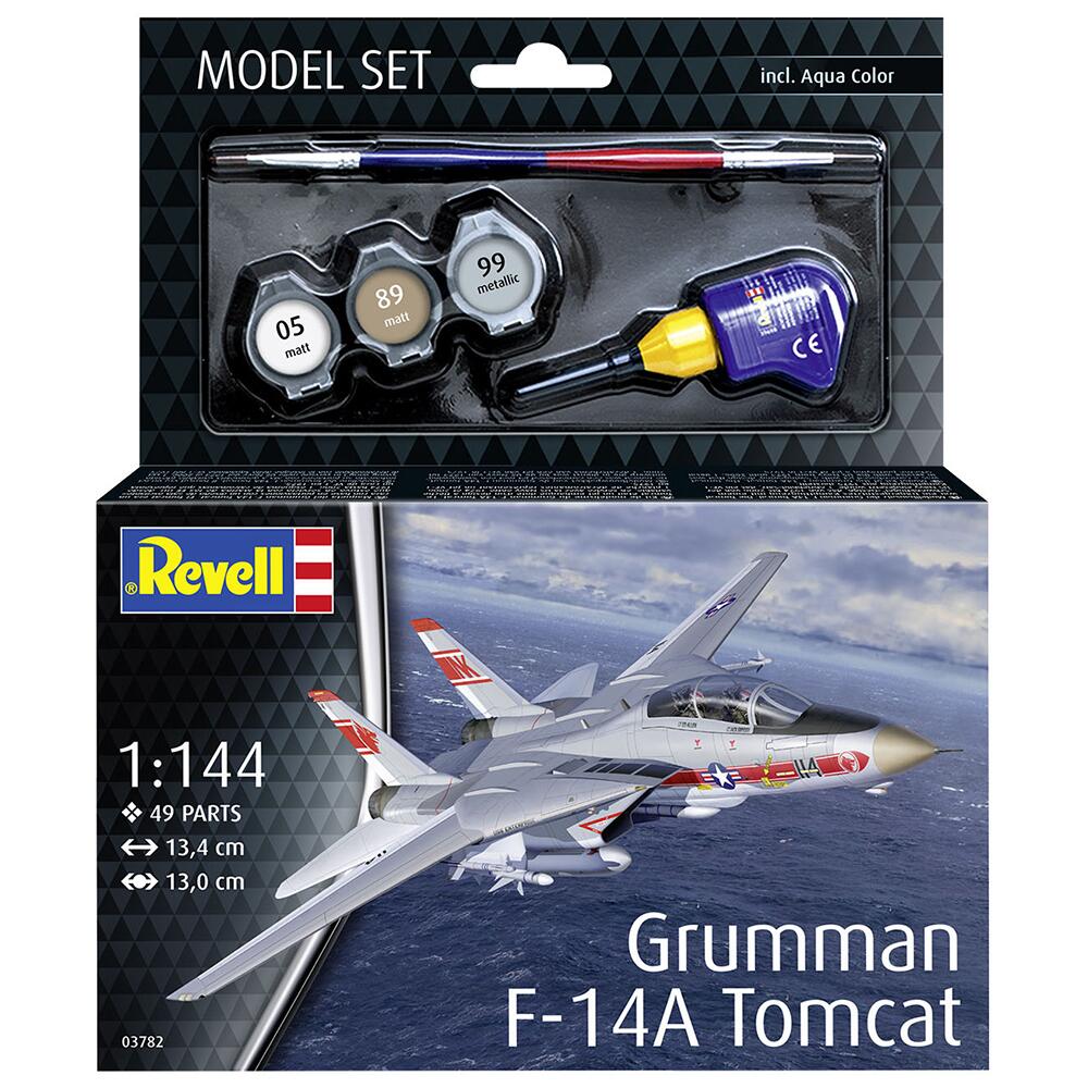 Revell Grumman F-14A Tomcat Military Aircraft Model SET Scale 1:144 63782