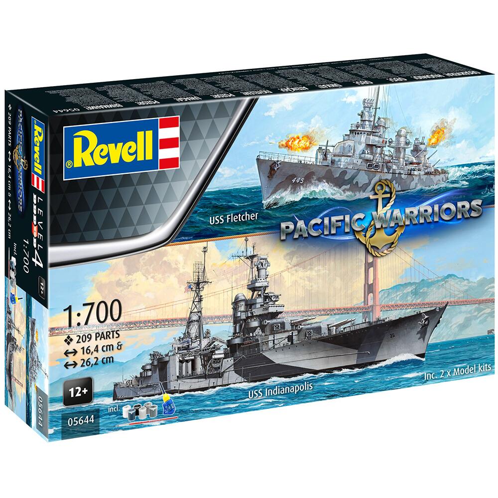 Revell Pacific Warriors Warship Model Kits Scale 1:700 Gift Set of 2 05644