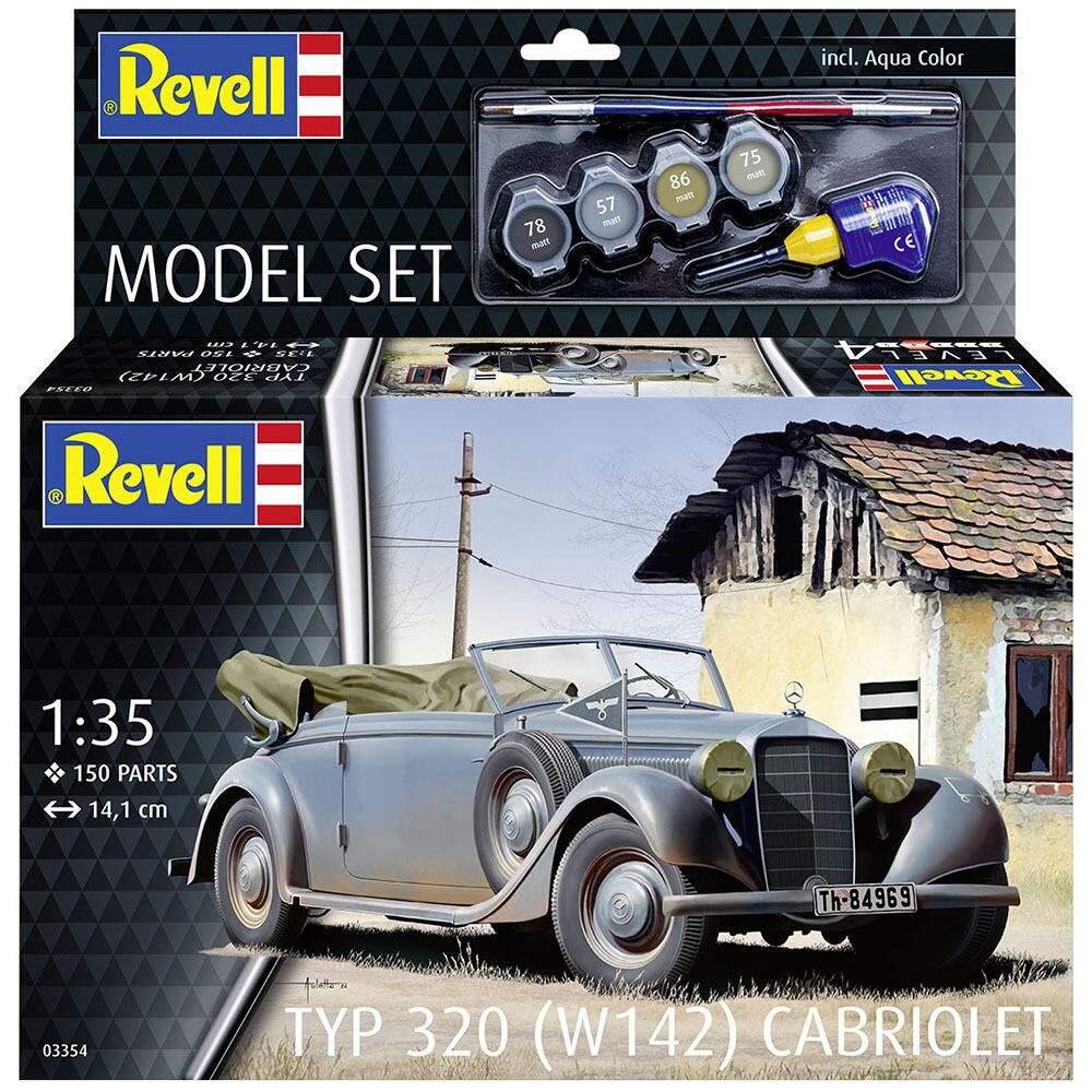 Revell Typ 320 (W142) Cabriolet Classic Car Model SET Scale 1:35 63354