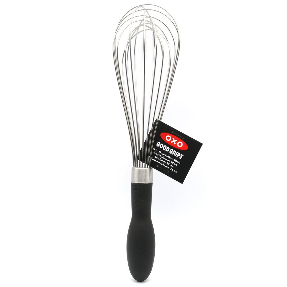OXO Good Grips 11-Inch Balloon Whisk & Good Grips 12-Inch Stainless-Steel  Locking Tongs