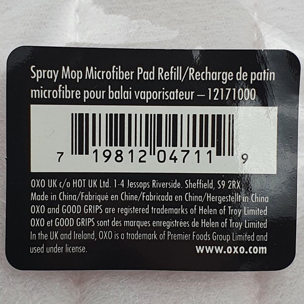 OXO 12171000 Good Grips Spray Mop Microfiber Pad Refill