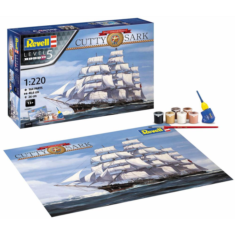 Revell Cutty Sark 150th Anniversary Model Kit Level 5 Scale 1220