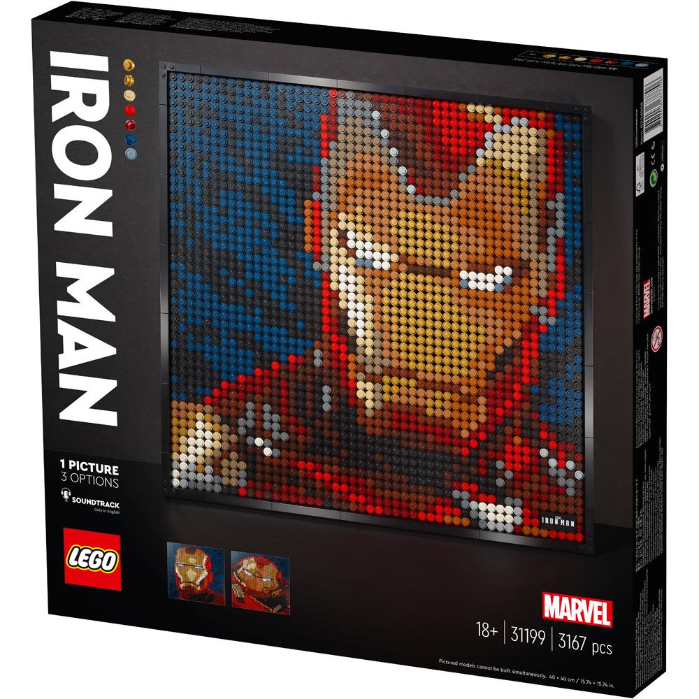 LEGO Art Marvel Studios Iron Man Portrait Building Set