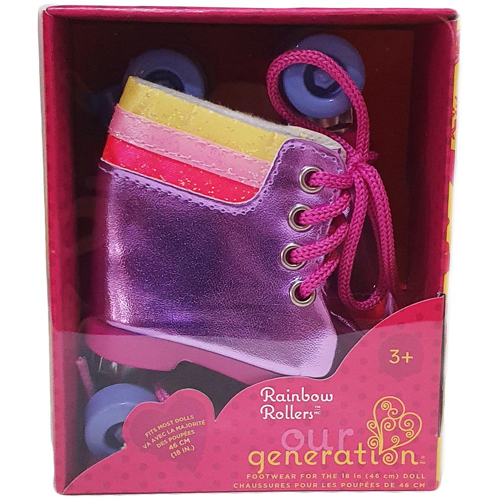 Our Generation Rainbow Rollers Doll Roller Skates ACCESSORY SET