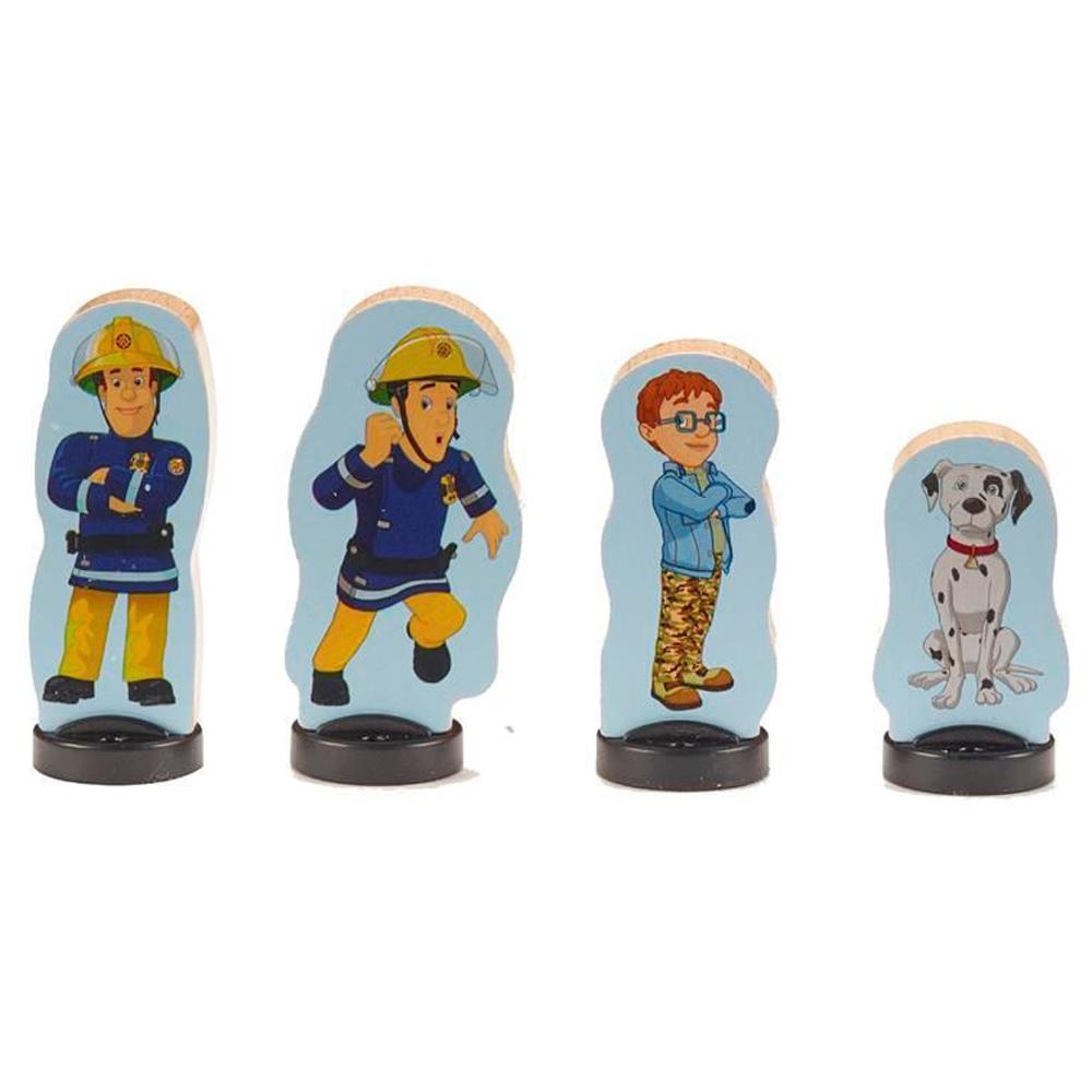 Fireman Sam World of Wood Wooden Double Sided 4 Figure Pack