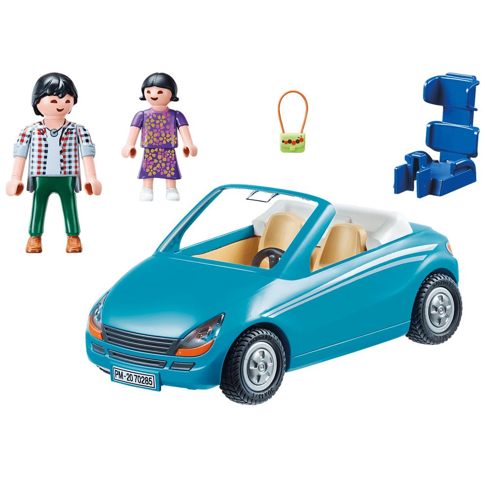 Playmobil City Life Family with Car Playset