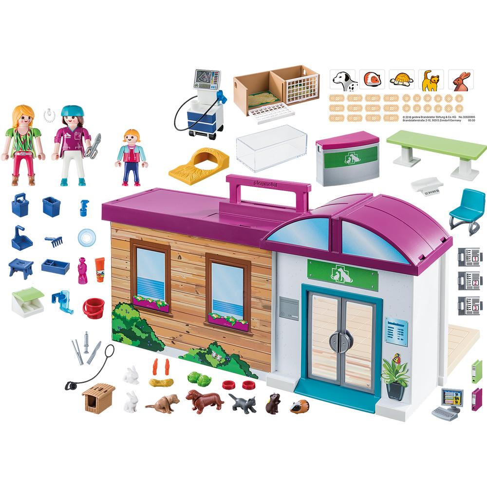 Playmobil City Life Take Along Pet Clinic Playset