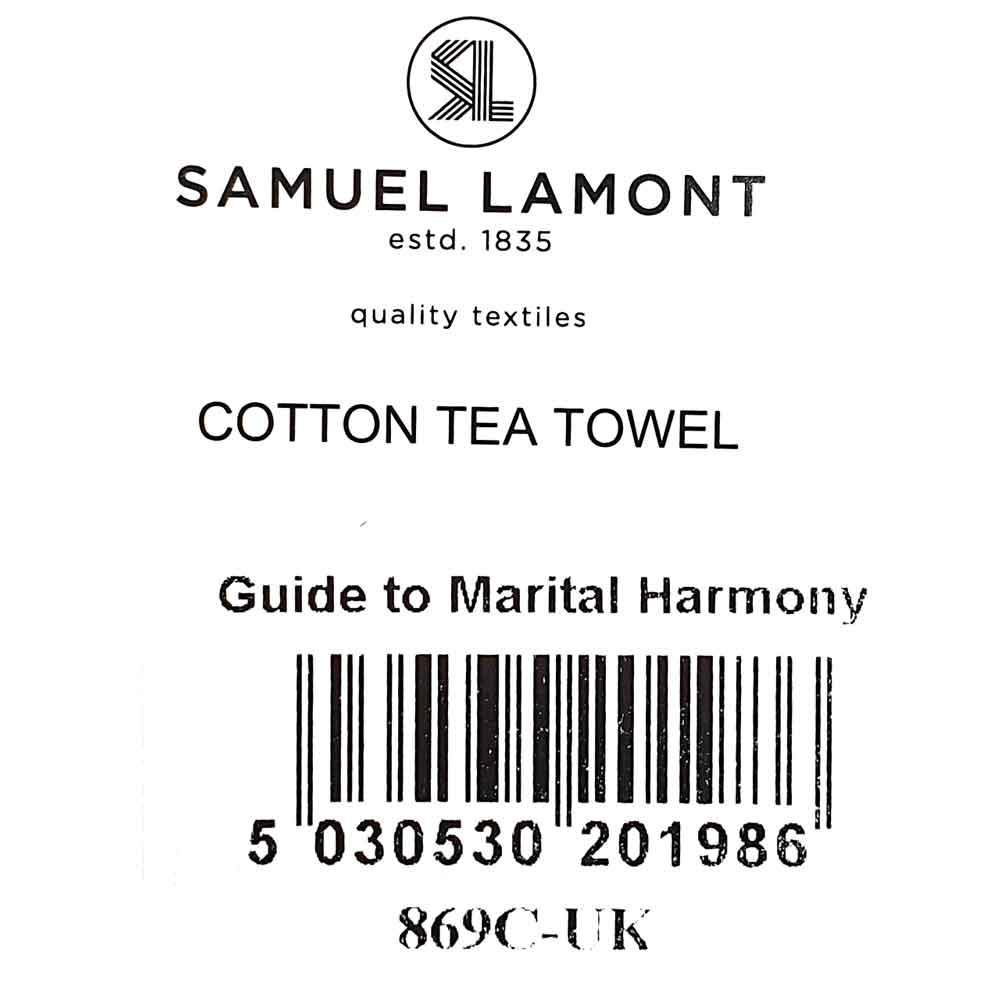View 2 McCaw Allan Tottering By Gently Guide To Marital Harmony Cotton Tea Towel 0869C-UK