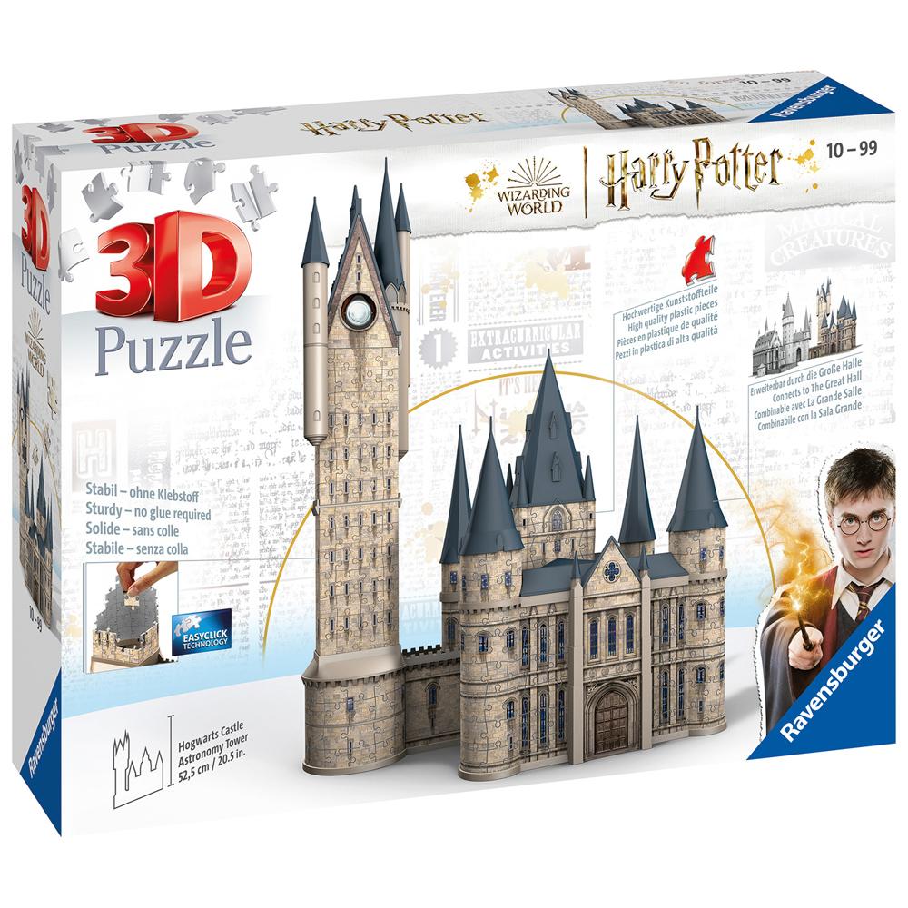 View 3 Ravensburger Harry Potter Hogwarts Castle Astronomy Tower 3D Puzzle 615 Piece 11277