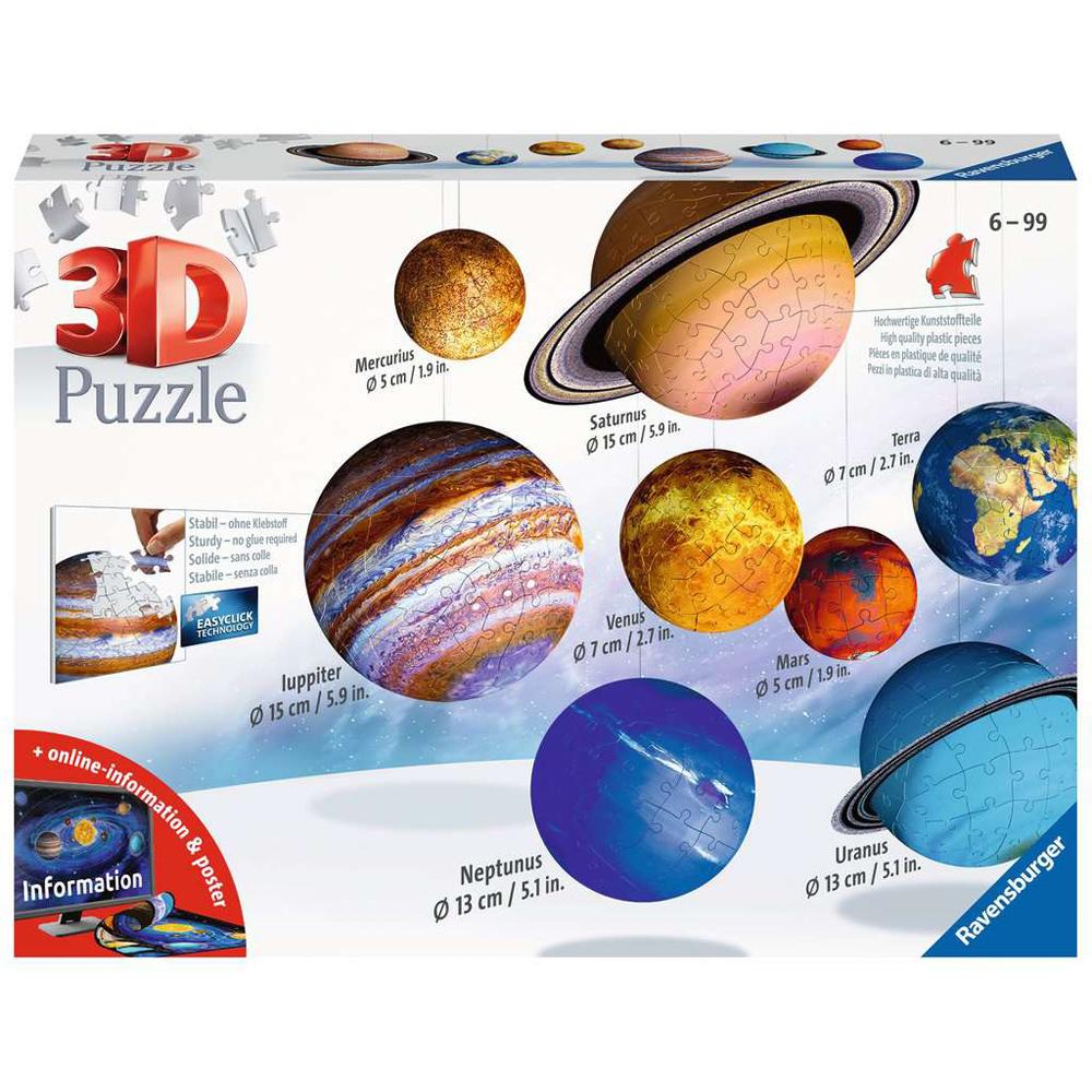 Ravensburger Planetary Solar System 3D Puzzle (522 Piece) 11668