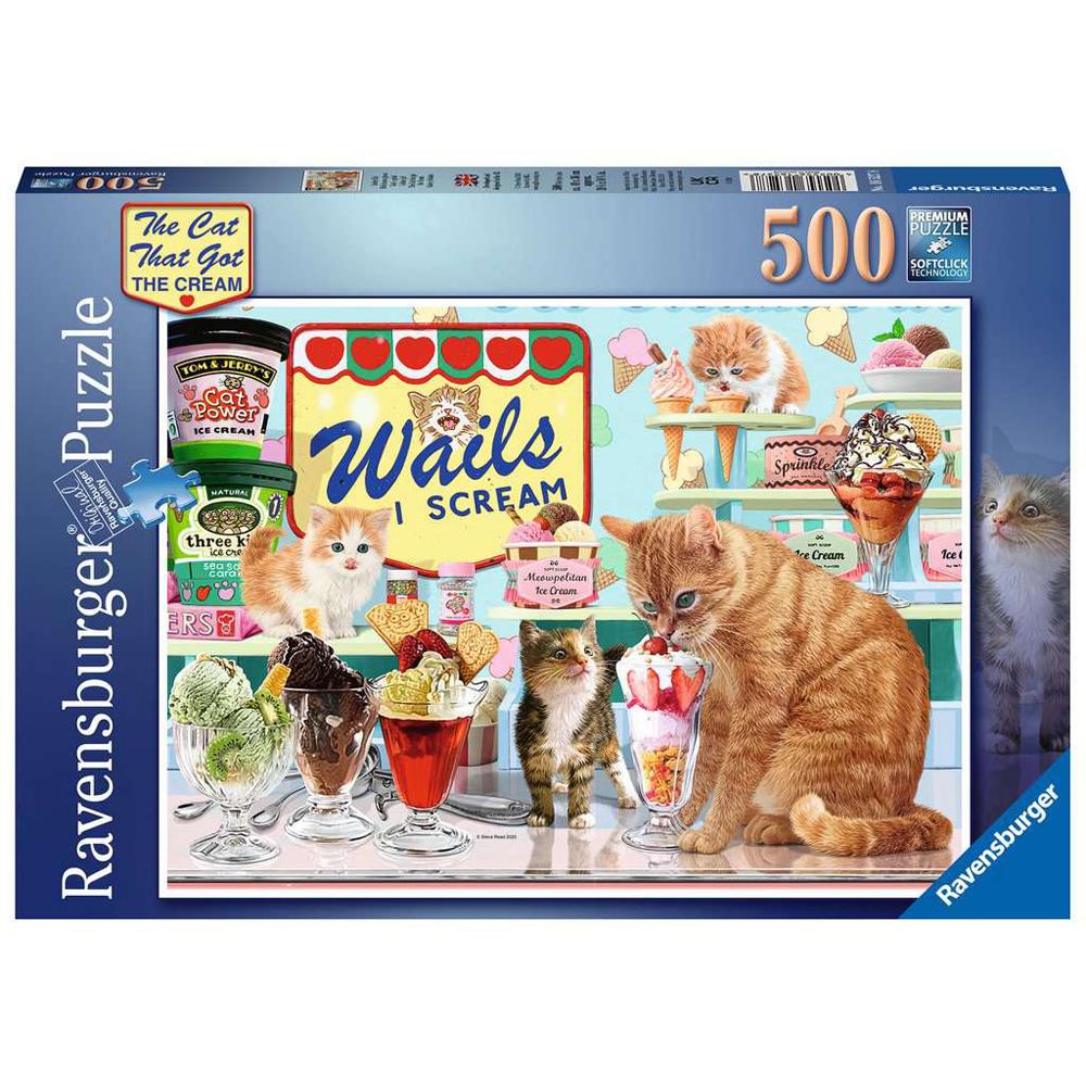 Ravensburger The Cat That Got The Cream 500 Piece Jigsaw Puzzle R16527