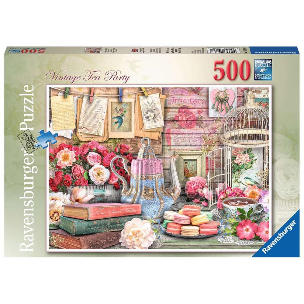 Ravensburger Vintage Tea Party 500 Piece Jigsaw Puzzle R14838