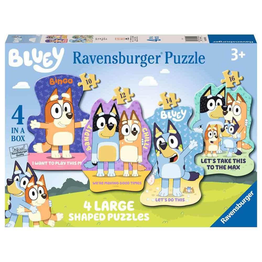 Ravensburger Bluey 4 in a Box Jigsaw Puzzles (10, 12, 14, 16) 03132