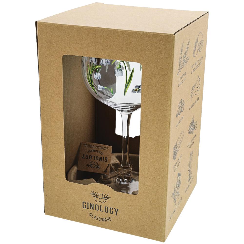 View 4 Ginology Glassware Snowdrops Gin Copa Glass 690ml Floral Design Boxed A30668