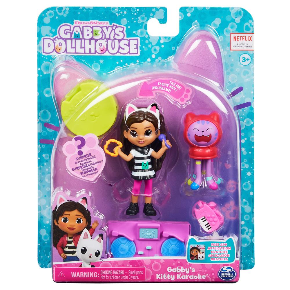 Gabby's Dollhouse Kitty Karaoke Playset with Figures and Surprise for
