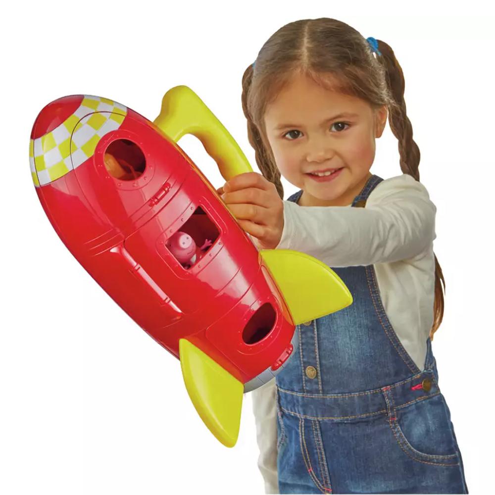 View 4 Peppa Pig Spaceship Playset with Figure and Sound Effects for Ages 3+ 04673