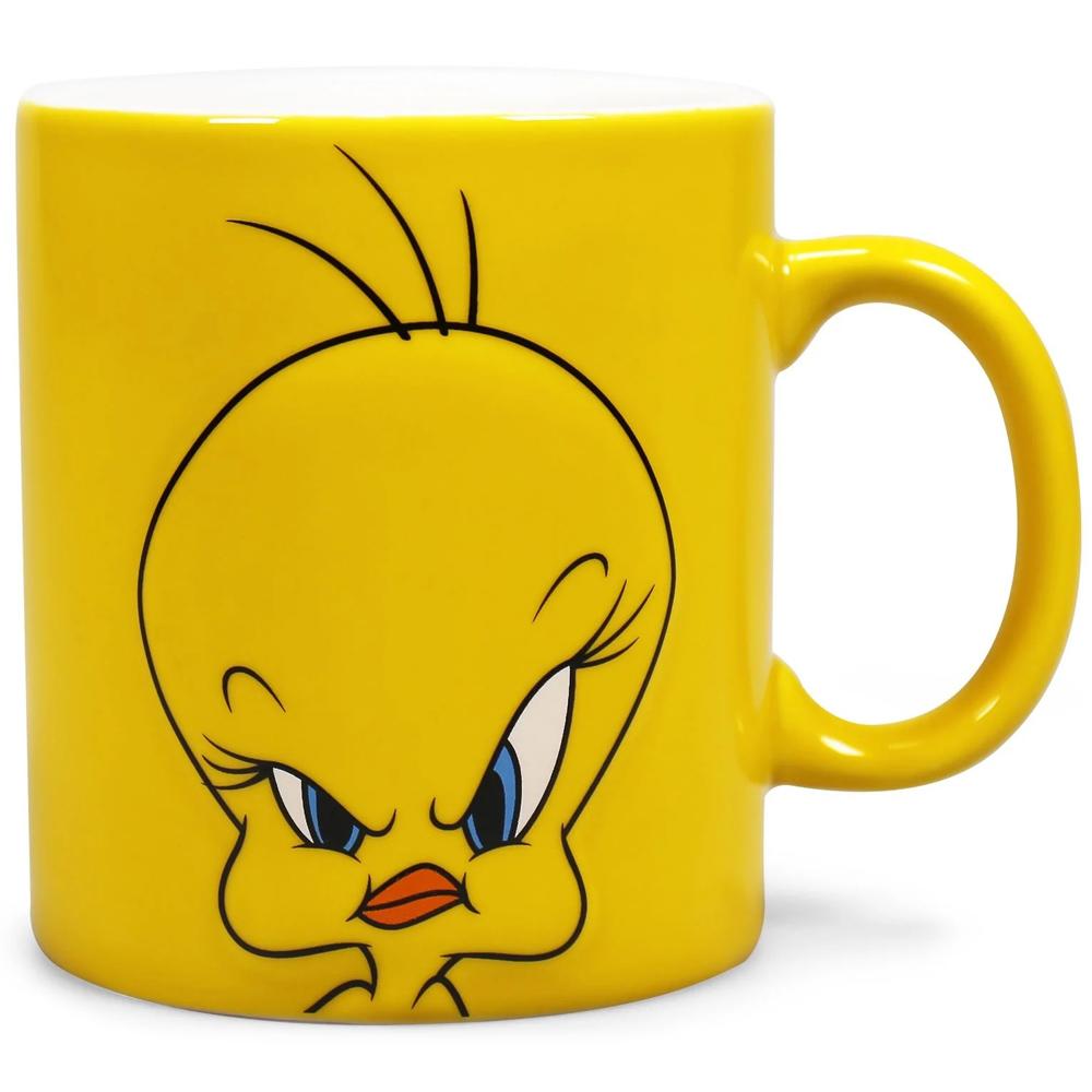 Looney Tunes Tweety Canary Embossed Ceramic 400ml Mug MUGBLT04