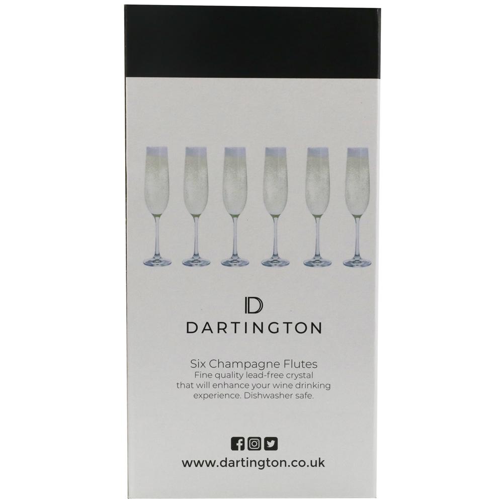 View 5 Dartington Crystal Champagne FLUTES SET of SIX Glasses ST3262/4/6PK