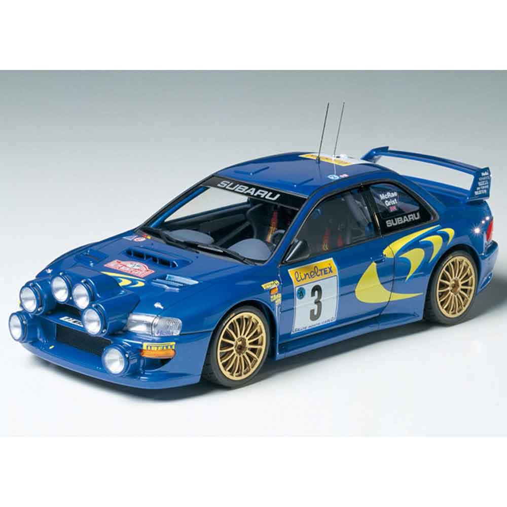 View 2 Tamiya Subaru Impreza WRC '98 Monte Carlo Model Kit Scale 1:24 24199