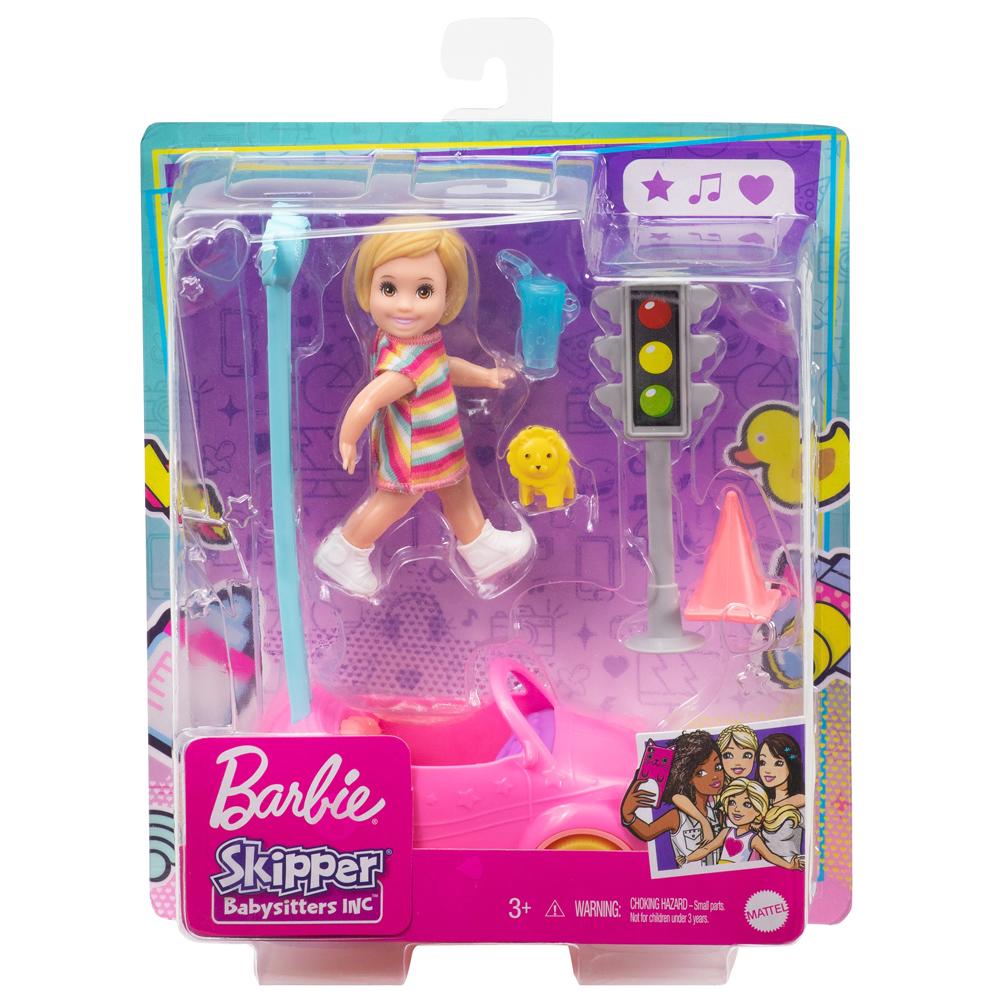 Barbie Skipper Babysitters Inc Doll & Playset TODDLER DOLL & TOY CAR GRP17