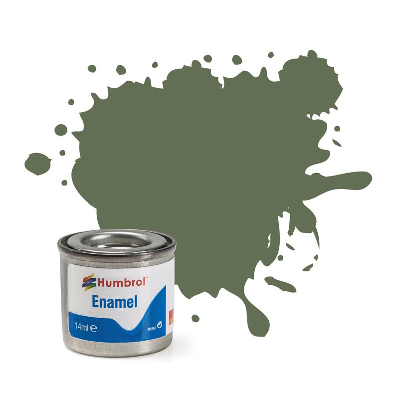 Humbrol ENAMEL MATT Finish Paint - Army Green 102 A1122