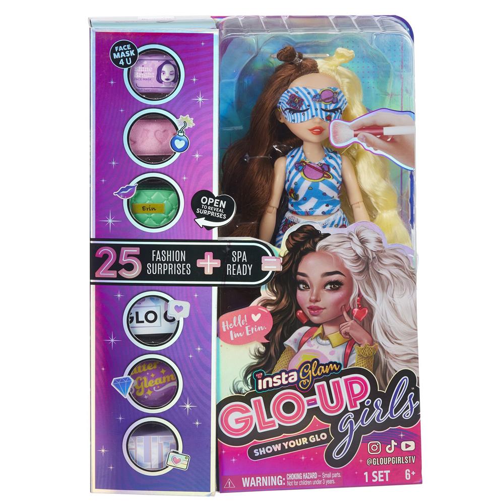 InstaGlam Glo-Up Girls Doll with 25 Fashion Surprises ERIN 83104