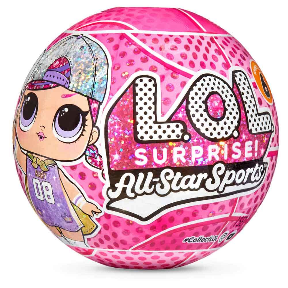 L.O.L Surprise All-Star Sports Basketball Series Doll w/ 8 Surprises in PINK 579816EUC-PINK