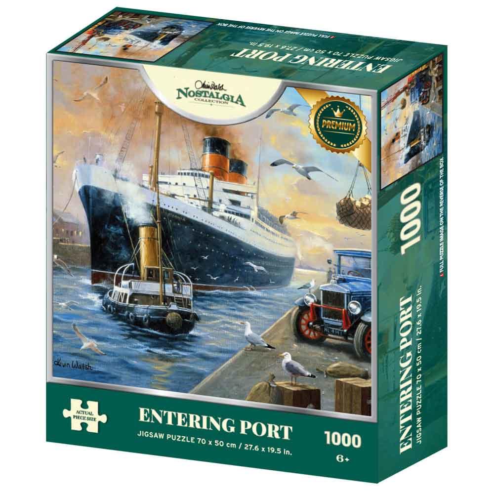 Kidicraft Entering Port Kevin Walsh Nostalgia 1000 Piece Jigsaw Puzzle 33020
