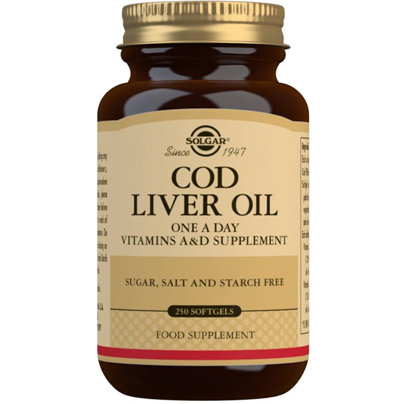 Solgar Cod Liver Oil One a Day 250 SOFTGELS SOLE941